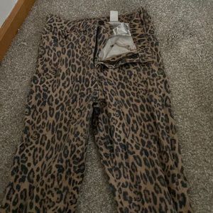 leopard skinny jeans from h&m size 26/27